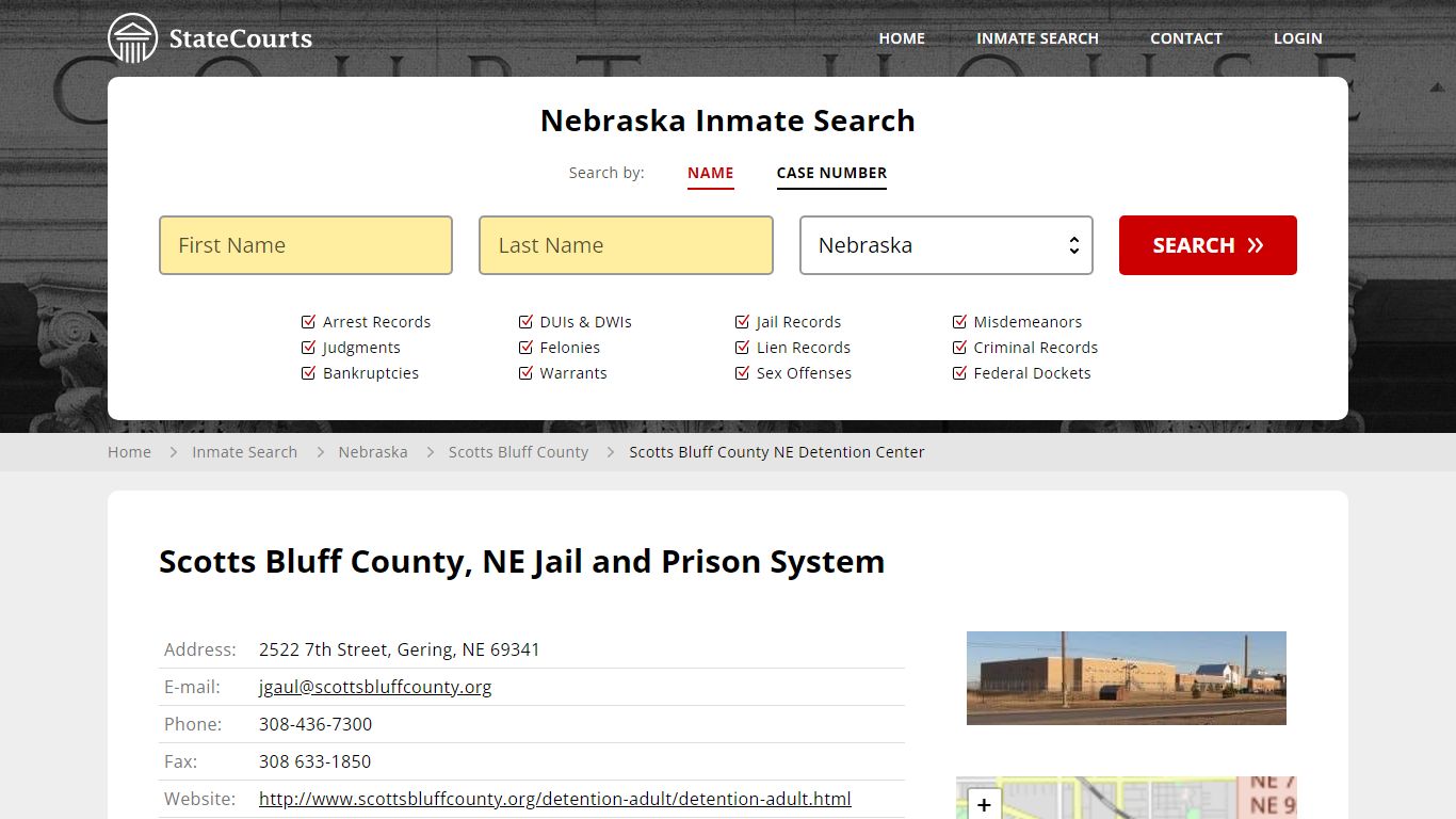 Scotts Bluff County NE Detention Center Inmate Records Search, Nebraska ...